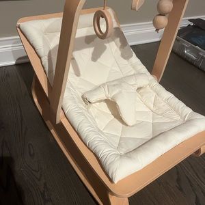 Charlie Crane Levo Wooden Baby Rocker in Beech
